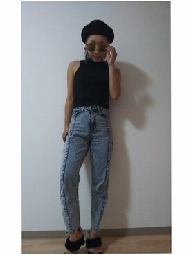 「DURAS（デュラス）のアイテム（帽子）」を使った、MRさん（レディース・153cm）の秋コーディネート