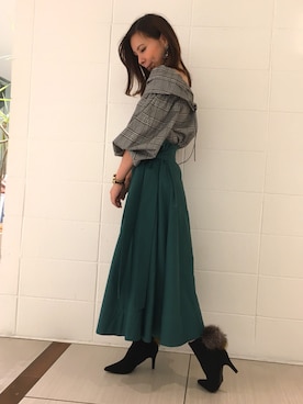 risa_matsunoさん（レディース・156cm）の秋コーディネート