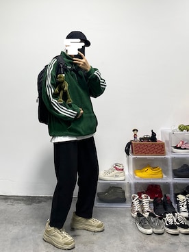 「日系极简」｜「アイテム（雑貨/ホビー）」を使った、NOJOKEさん（メンズ・169cm）の秋コーディネート
