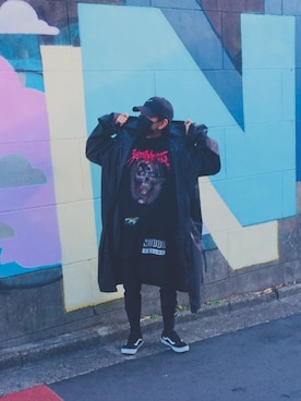 「vetements」｜「アイテム（その他アウター）」を使った、こーだいさん（メンズ・170cm）の冬コーディネート