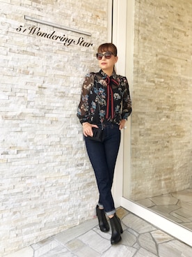 「アイテム（ブーティ）」を使った、Tiaraさん（レディース・160cm）の夏コーディネート