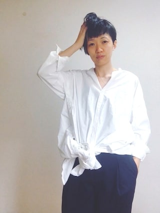 ENFOLD エンフォルド　スカーフ　シャツ　ワンピース. 25SS】ENFOLD エンフォルド / SHIRT DRESS / シャツワンピース