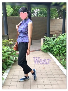 「ingenu（アンジェーヌ）のアイテム」を使った、nojiさん（レディース・165cm）の夏コーディネート