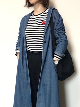 「アイテム（アナログ腕時計）」を使った、greenさん（レディース・160cm）の春コーディネート