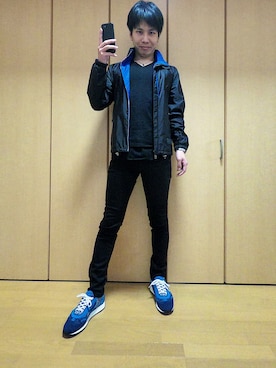 「PRADA（プラダ）のアイテム（ナイロンジャケット）」を使った、AVANT-GARDE KENTAさん（メンズ・174cm）の春コーディネート