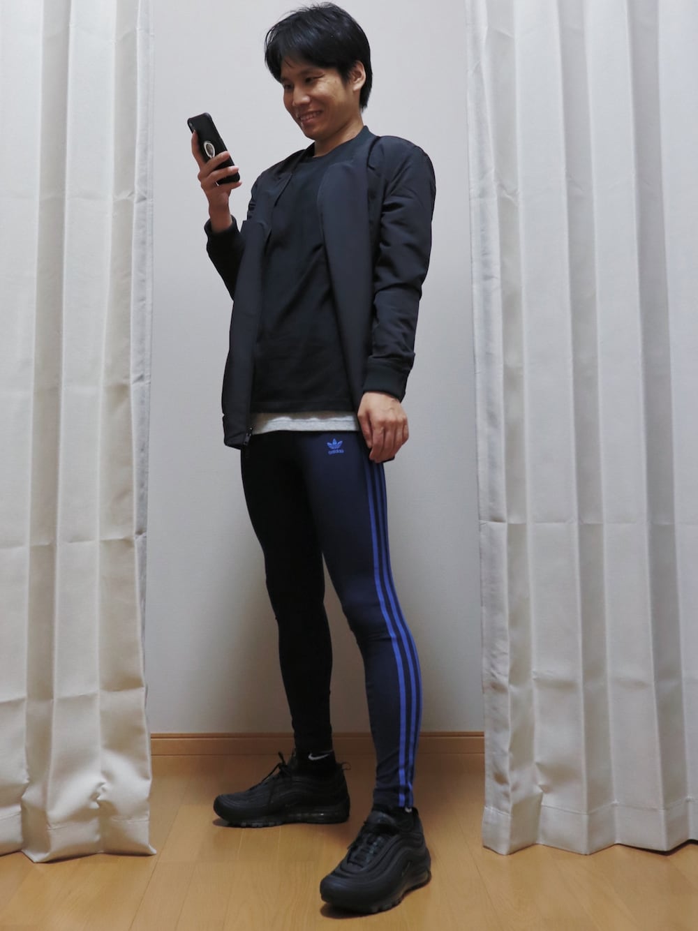 AVANT-GARDE KENTAさんの「スリーストライプス タイツ [3 STRIPES TIGHTS] レギンス オリジナルス（adidas）」を使ったコーディネート