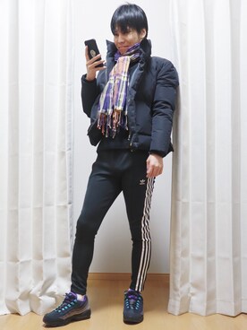 「Paul Smith（ポールスミス）のアイテム（ダウンジャケット/コート）」を使った、AVANT-GARDE KENTAさん（メンズ・174cm）の冬コーディネート