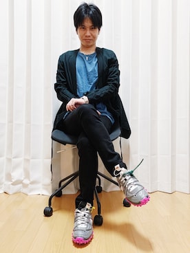 「オフホワイト」｜「アイテム（アナログ腕時計）」を使った、AVANT-GARDE KENTAさん（メンズ・174cm）の夏コーディネート