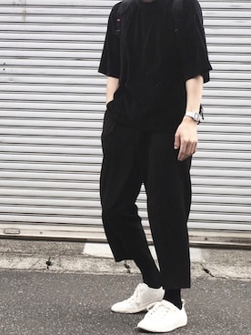 「チープカシオ」｜「アイテム（スラックス）」を使った、こーすけさん（メンズ・170cm）の春コーディネート