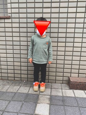 「off white（オフホワイト）のアイテム」を使った、himesさん（キッズ・90cm）の春コーディネート