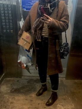 「Le Saundaのアイテム」を使った、luby110さん（レディース・164cm）の冬コーディネート