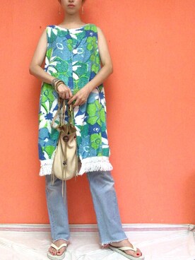 ワンピースを使った タオル地 の人気ファッションコーディネート Wear