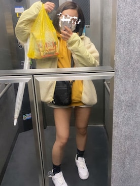 「XLARGE（エクストララージ）のアイテム（ジャケット/アウター）」を使った、mmsot06さん（レディース・158cm）の冬コーディネート