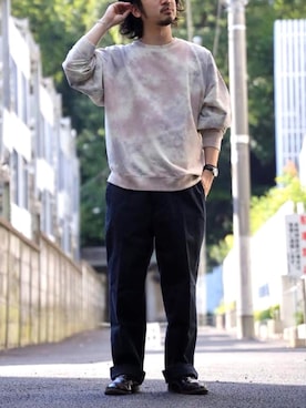 「BACK NUMBER（バックナンバー）のアイテム（スウェット）」を使った、tmoriさん（メンズ・170cm）の秋コーディネート