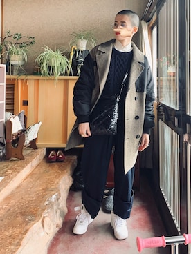 「PAMEO POSE（パメオポーズ）のアイテム（ジャケット/アウター）」を使った、ほたてさん（レディース・166cm）の冬コーディネート