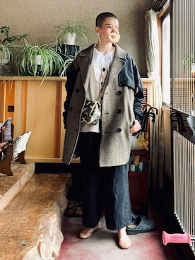 「PAMEO POSE（パメオポーズ）のアイテム（ジャケット/アウター）」を使った、ほたてさん（レディース・166cm）の春コーディネート
