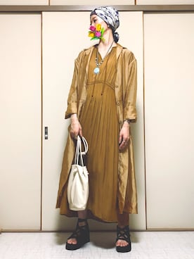 「SHAKA」｜「アイテム（ジャケット/アウター）」を使った、ほたてさん（レディース・166cm）の春コーディネート