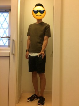 「URBAN RESEARCH（アーバンリサーチ）のアイテム（サンダル）」を使った、けんたさん（メンズ・176cm）の夏コーディネート