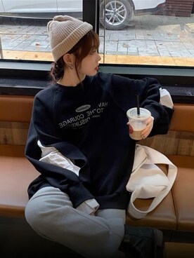 「WELDER MOODY（ウェルダームーディー）のアイテム」を使った、mooddiaryさん（レディース・165cm）の冬コーディネート