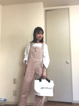 「youtube」｜「アイテム（オールインワン・サロペット）」を使った、mizoさん（レディース・159cm）の春コーディネート