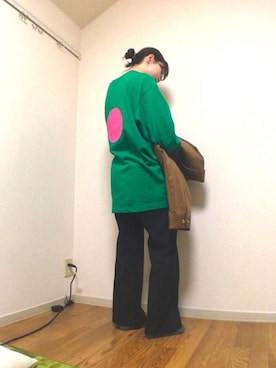 「youtube」｜「アイテム（ジャケット/アウター）」を使った、mizoさん（レディース・159cm）の春コーディネート