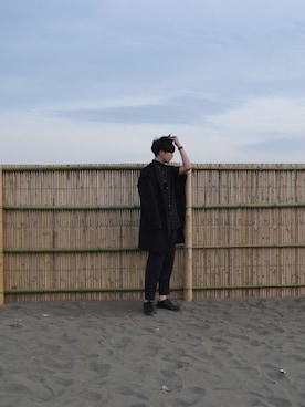 「Marc by Marc Jacobs（マークバイマークジェイコブス）のアイテム（アクセサリー）」を使った、鈴木翔太さん（メンズ・177cm）の秋コーディネート