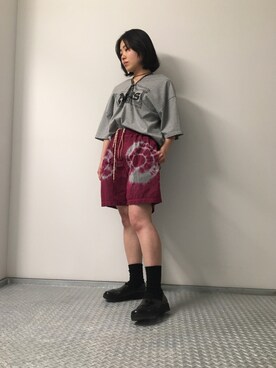 「ARIES（アリーズ）のアイテム（パンツ）」を使った、honokaさん（レディース・158cm）の春コーディネート