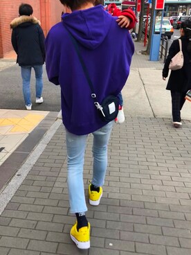 「AZIONE（アジオネ）のアイテム」を使った、ゲーハーさん（メンズ・175cm）の冬コーディネート