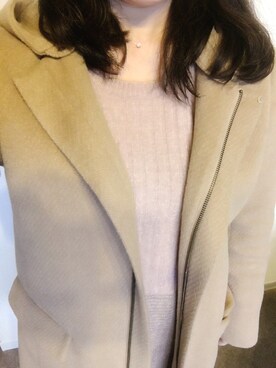 「a.v.v（アーヴェヴェ）のアイテム（その他アウター）」を使った、aki...❁﻿さん（レディース・155cm）の冬コーディネート