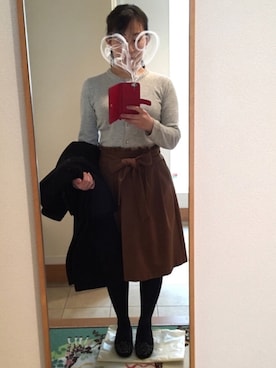 「発表会」｜「アイテム（その他アウター）」を使った、aki...❁﻿さん（レディース・155cm）の冬コーディネート