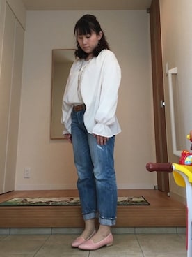 半額ストア パンツを使った「オーバーブラウス」の人気ファッション パンツ
