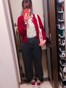 「ESTACOT（エスタコット）のアイテム」を使った、ぱんけきさん（レディース・168cm）の春コーディネート