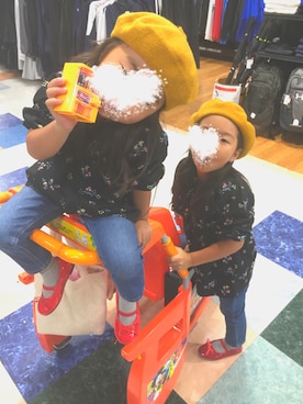 ・×・4姉妹さん（キッズ・132cm）の秋コーディネート