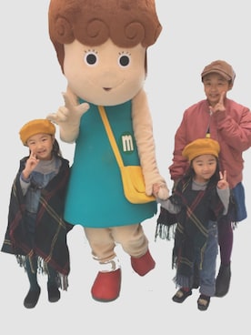 ・×・4姉妹さん（キッズ・132cm）の秋コーディネート