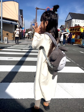 「おだんごヘア」｜・×・4姉妹さん（キッズ・110cm）の秋コーディネート