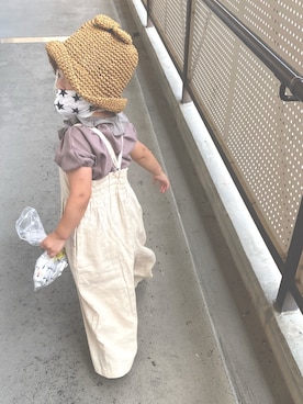 ・×・4姉妹さん（キッズ・80cm）の秋コーディネート