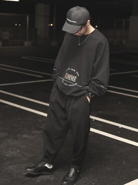 「Y's（ワイズ）のアイテム（スニーカー）」を使った、takuma.Iさん（メンズ・167cm）の冬コーディネート