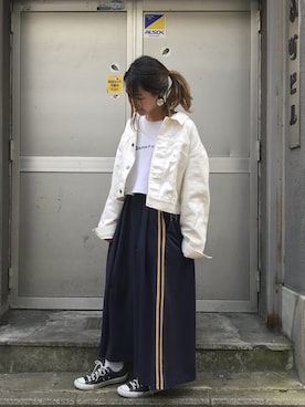 「アイテム（イヤリング）」を使った、nonaka misakiさん（レディース・157cm・20代）の冬コーディネート