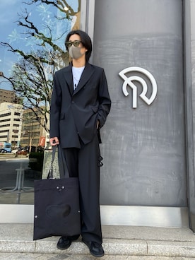「SHOOP （シュープ）のアイテム（パンツ）」を使った、undergodさん（メンズ・177cm）の春コーディネート