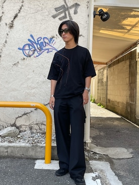 「SHOOP （シュープ）のアイテム（パンツ）」を使った、undergodさん（メンズ・177cm）の春コーディネート