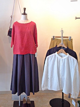 「ina-（イナ）のアイテム」を使った、Le     soleilさん（レディース・160cm）の夏コーディネート