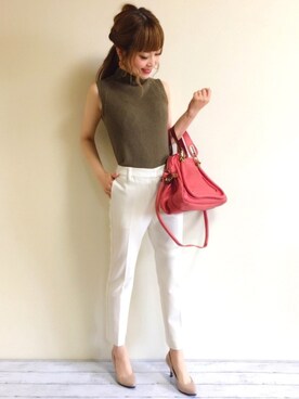 「MINIMUM（ミニマム）のアイテム（トップス）」を使った、牡丹ぼたんさん（レディース・151cm）の秋コーディネート