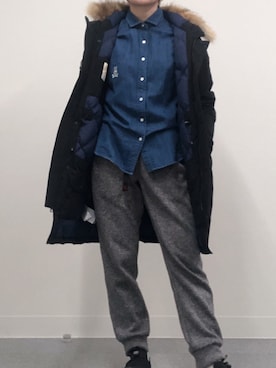 「Cape HEIGHTS（ケープハイツ）のアイテム（ダウンジャケット/コート）」を使った、shokoさん（レディース・164cm）の春コーディネート