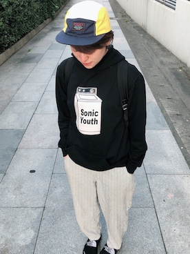 「MISHKA（ミシカ）のアイテム（キャップ）」を使った、shokoさん（レディース・164cm）の春コーディネート