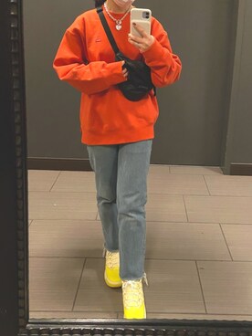 「Guess（ゲス）のアイテム（アクセサリー）」を使った、βえれ・べーたβさん（レディース・159cm）の秋コーディネート