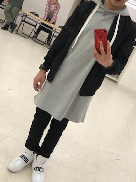 「H&M（エイチ・アンド・エム）のアイテム（MA-1）」を使った、DAIKI@BlayZEさん（メンズ・166cm）の春コーディネート
