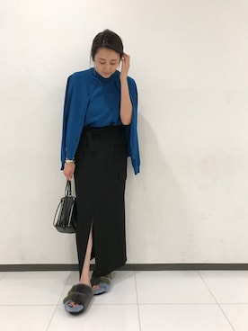 「ファーサンダル」｜msさん（レディース・164cm）の秋コーディネート