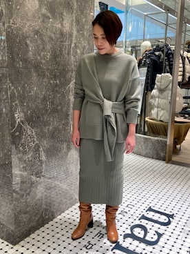 「LEINER（レイナー）のアイテム」を使った、nano・universe ラゾーナ川崎プラザ Womensさん（レディース・154cm）の冬コーディネート
