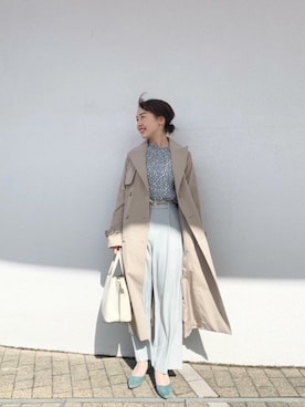 「ROPE' PICNIC（ロペピクニック）のアイテム（その他パンツ）」を使った、ROPE' PICNIC onlineさん（レディース・158cm）の春コーディネート