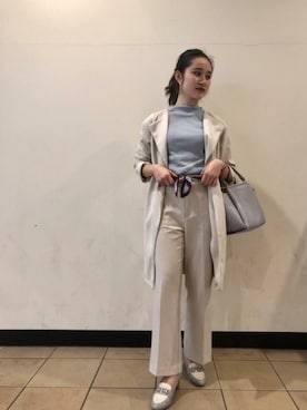 「ROPE' PICNIC（ロペピクニック）のアイテム（その他パンツ）」を使った、ROPE' PICNIC onlineさん（レディース・158cm）の春コーディネート